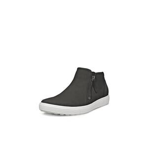 NWT ECCO Soft 7 Side Zip Bootie, Black Nubuck, 10-10.5
